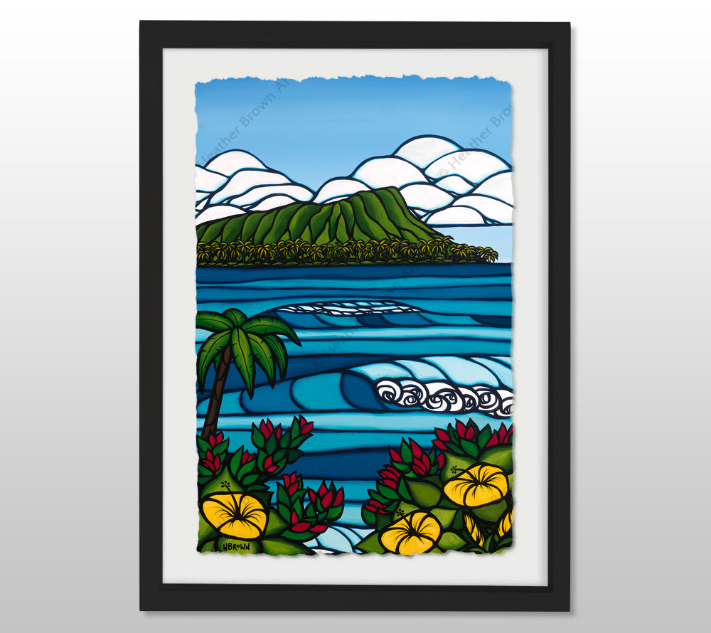 Diamond Head - Limited Edition Paper Giclée - Heather Brown Art