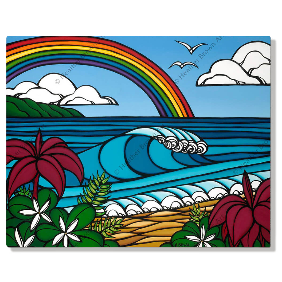 North Shore Rainbow - Metal Prints - Heather Brown Art