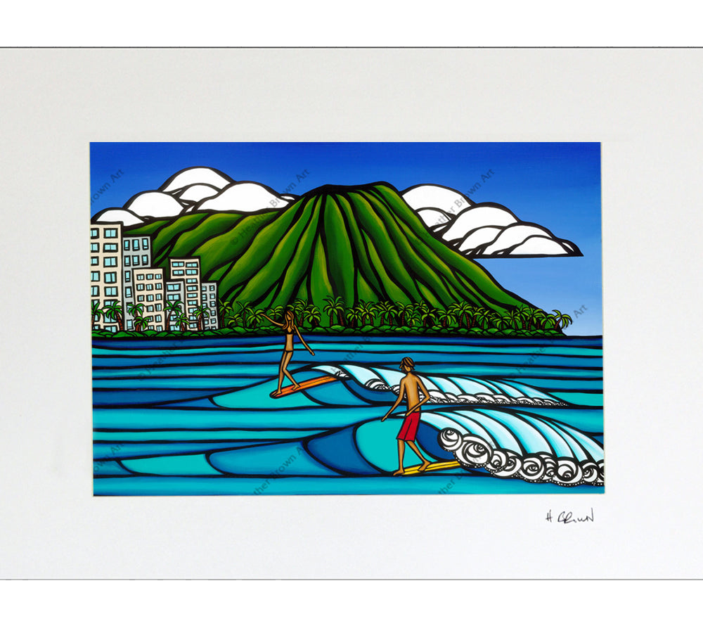 絵画/タペストリヘザー ブラウン Waikiki Logging - 絵画/タペストリ