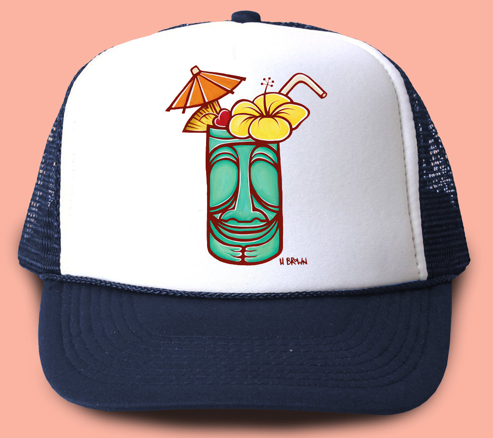  FAYXTIN Tiki Mask Hawaii - Gorro de pescador con